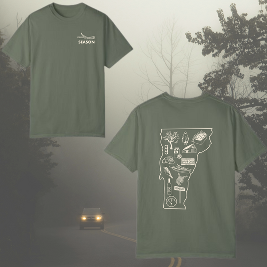 Vermont Season Comfort Colors Tee