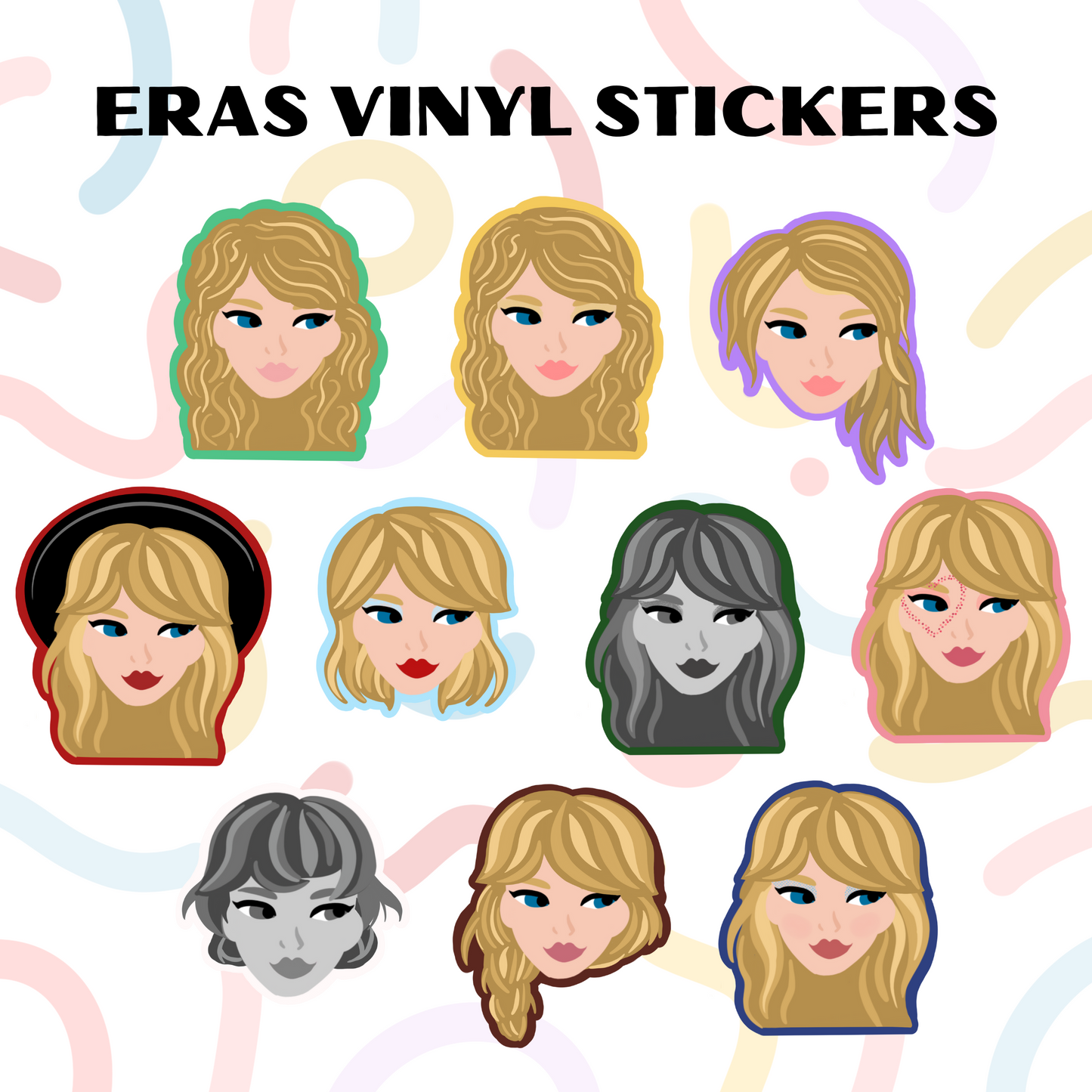 Through the Eras Vinyl Stickers!