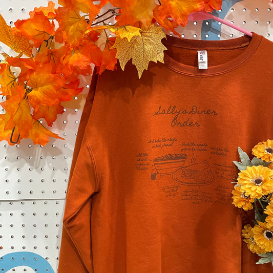 Sally's Diner Order Sweatshirt