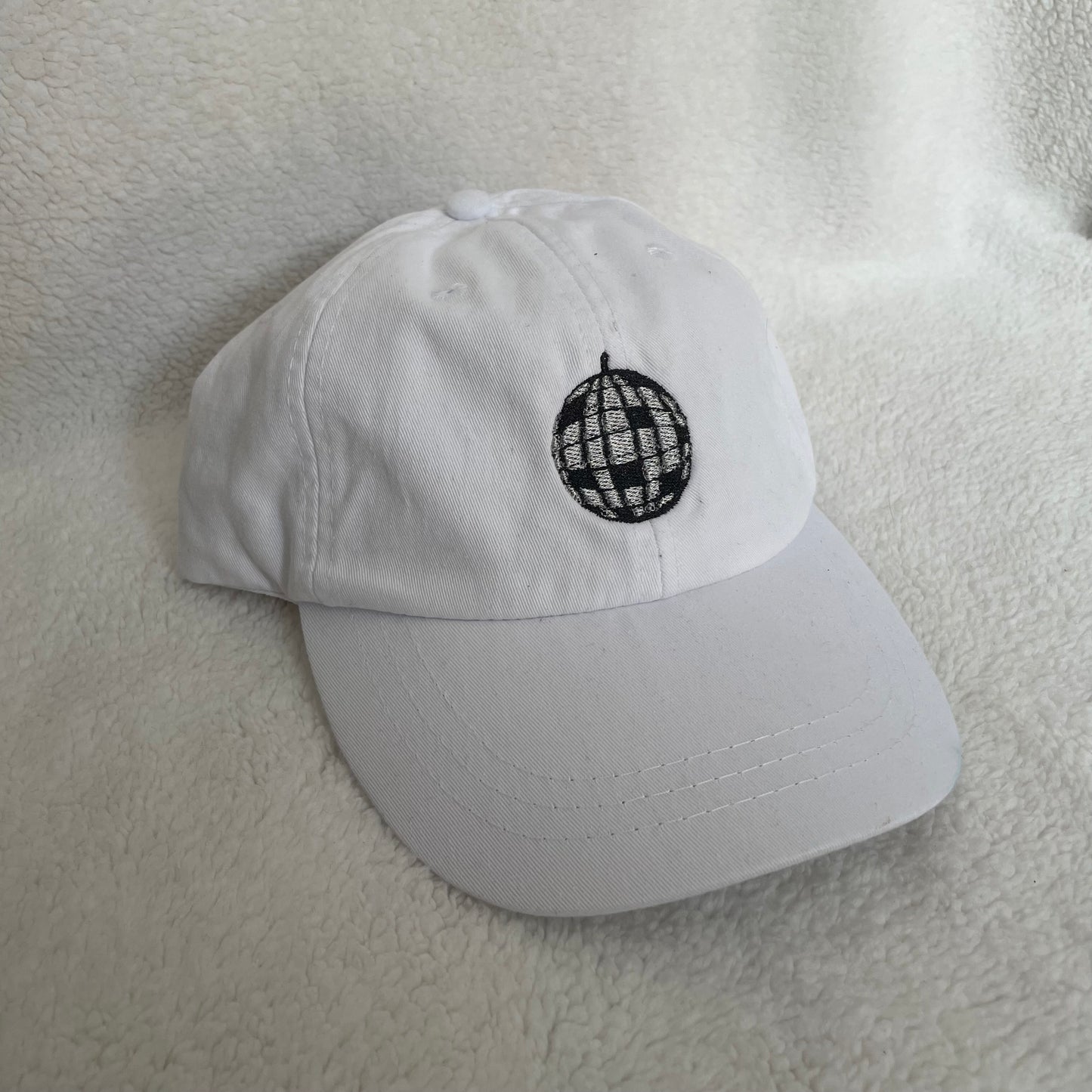 mirrorball embroidered dad cap