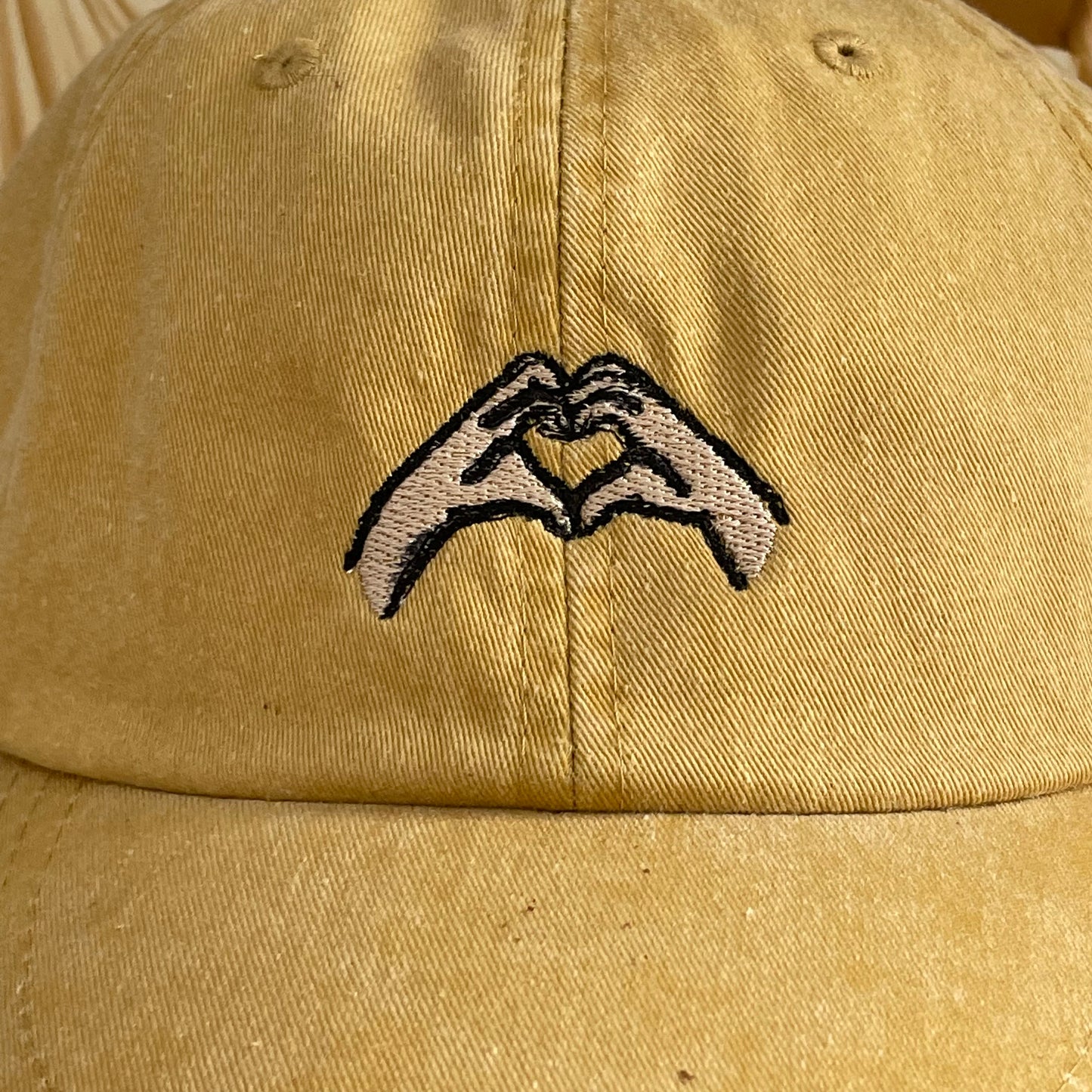 Heart Hands Fearless Embroidered Dad Cap