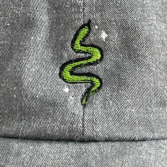 Snake Embroidered Dad Cap