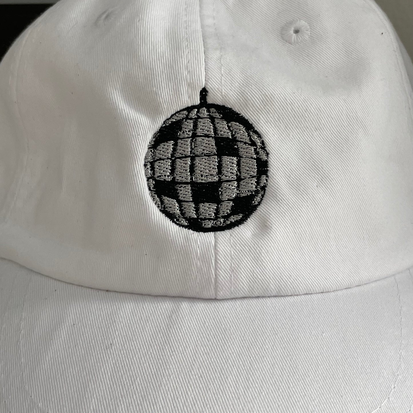 mirrorball embroidered dad cap