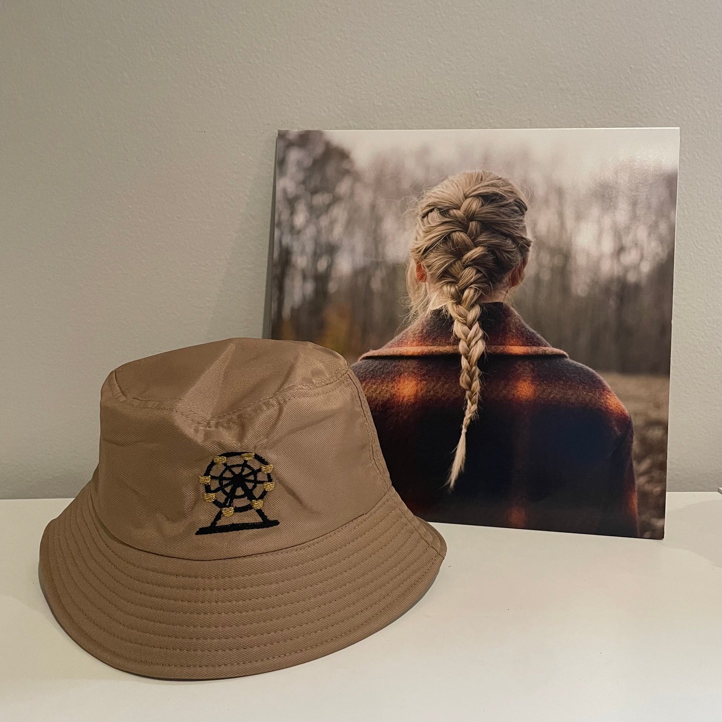 evermore embroidered bucket hat