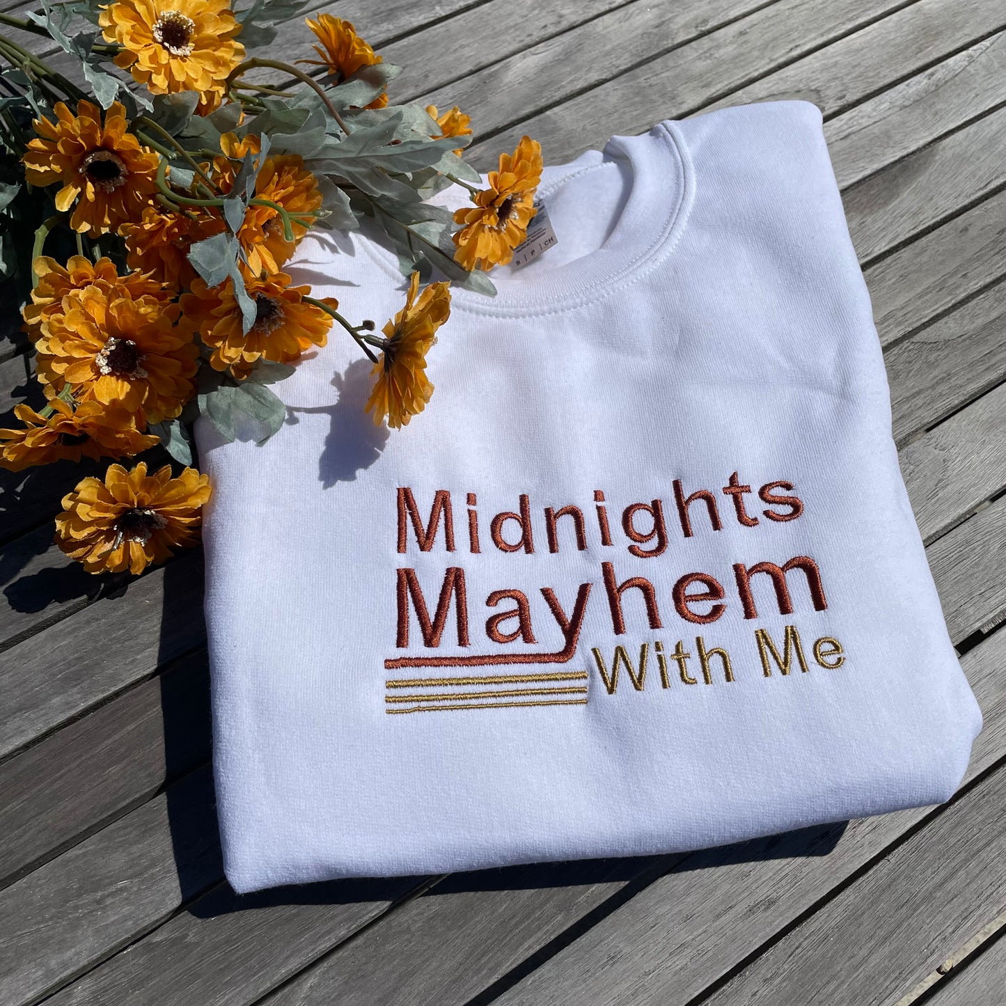 Mayhem With Me Embroidered Sweatshirt