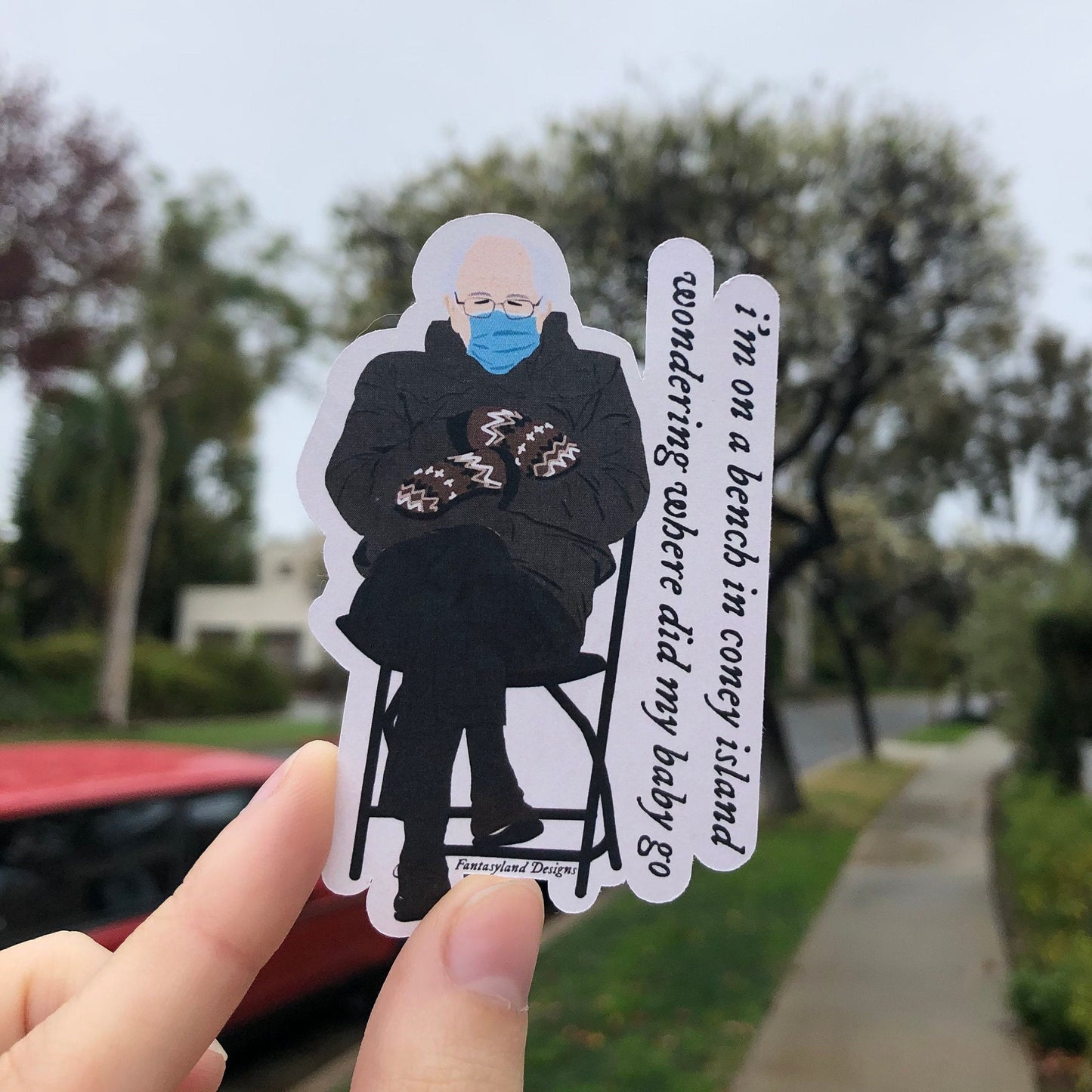 Bernie X Coney Island Sticker