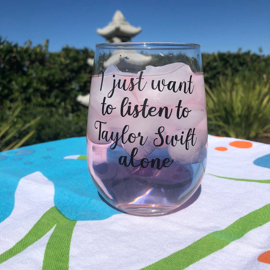 New Girl X Taylor Wine Glass