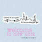 Welcome to New York Vinyl Sticker